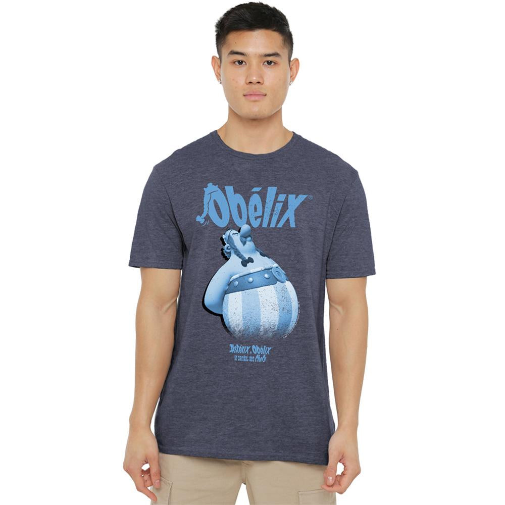 Heather Navy - Lifestyle - Asterix Unisex Adult Grump Heather T-Shirt