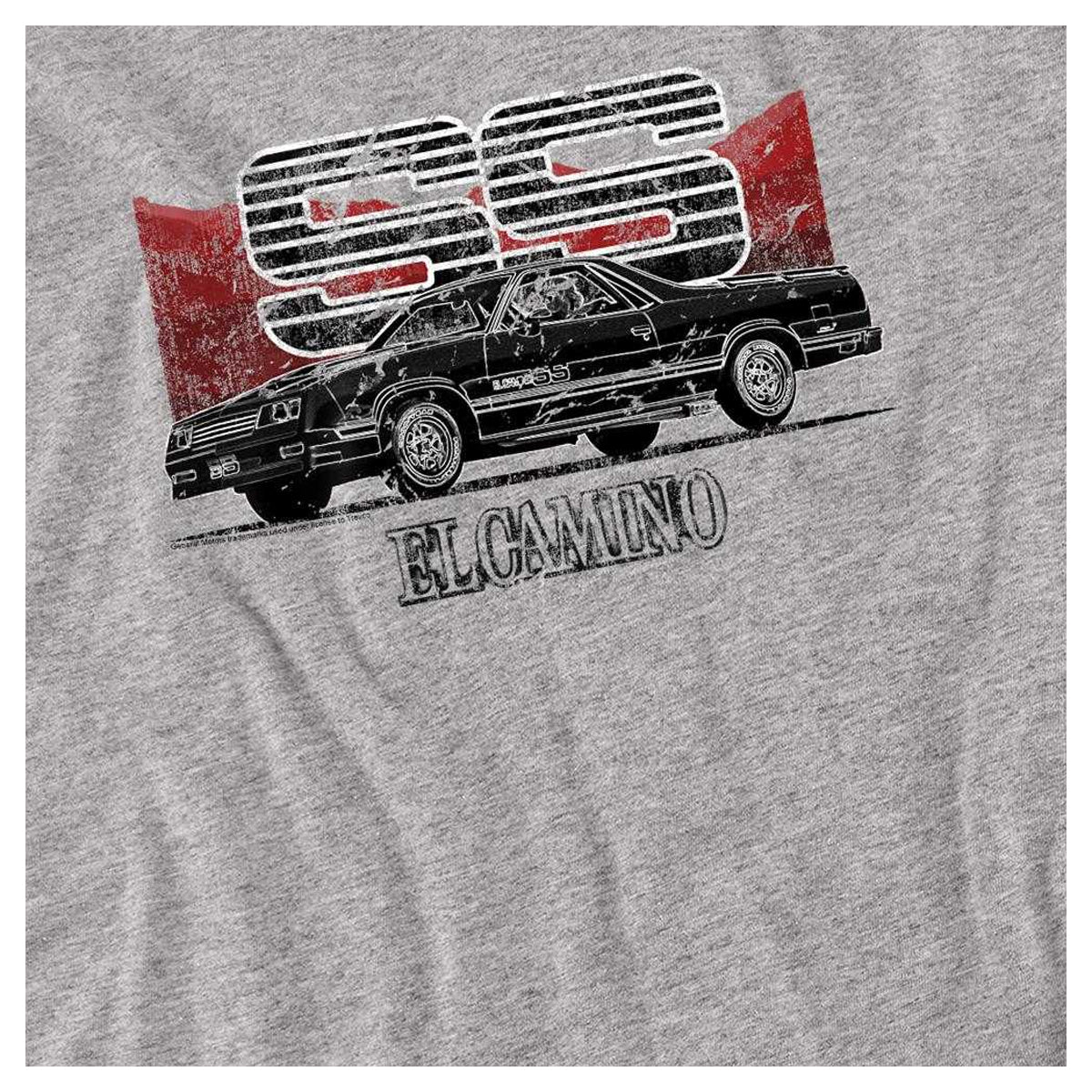 Athletic Heather - Side - Chevrolet Unisex Adult El Camino Ss Mountains Heather Long-Sleeved T-Shirt