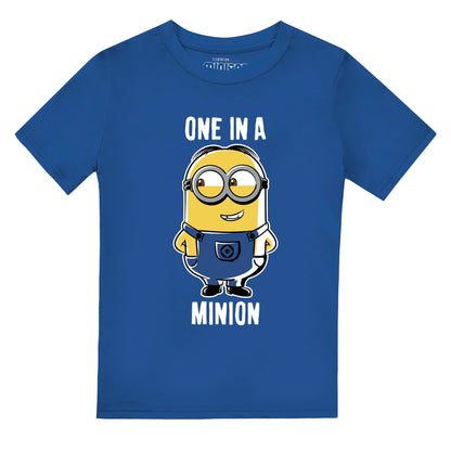 Royal Blue - Front - Minions Boys One In A Minion T-Shirt
