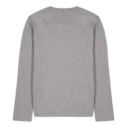Athletic Heather - Back - Chevrolet Unisex Adult Simple Vintage Bowtie Heather Long-Sleeved T-Shirt
