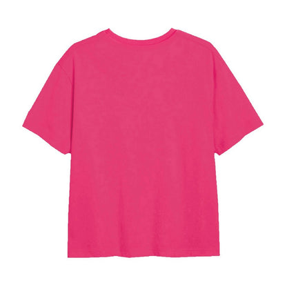 Fuchsia - Back - Mickey Mouse Girls Cute Face T-Shirt