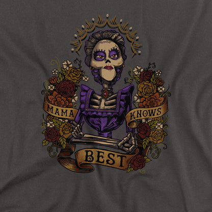 Charcoal - Back - Coco Womens-Ladies Mama Imelda Rivera Heather T-Shirt