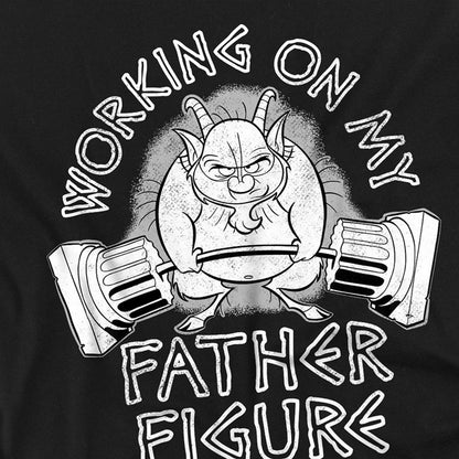 Black - Side - Disney Unisex Adult Hercules Phil Working On My Father T-Shirt