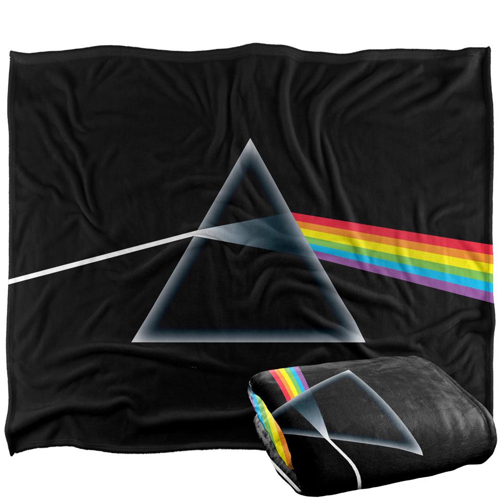 Black-Multicoloured - Back - Pink Floyd Dark Side Of The Moon Silky Supersoft Blanket