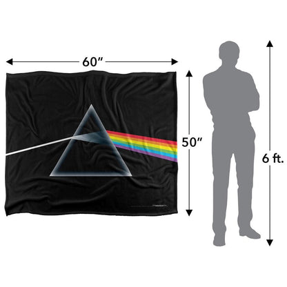 Black-Multicoloured - Close up - Pink Floyd Dark Side Of The Moon Silky Supersoft Blanket