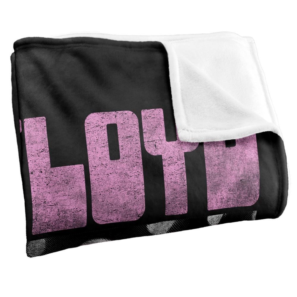 Black-Pink - Side - Pink Floyd Silky Heads Supersoft Blanket