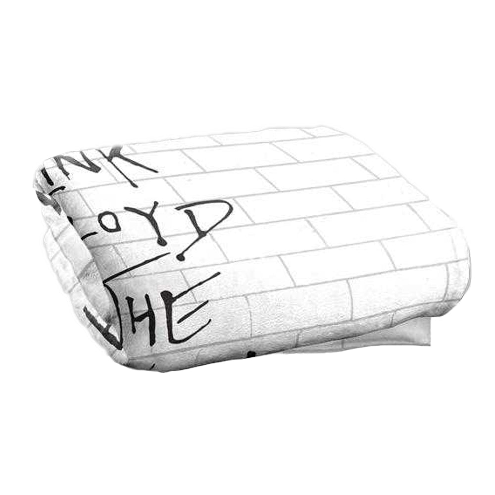 White-Black - Back - Pink Floyd The Wall Silky Album Cover Supersoft Blanket