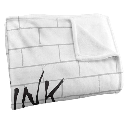 White-Black - Side - Pink Floyd The Wall Silky Album Cover Supersoft Blanket