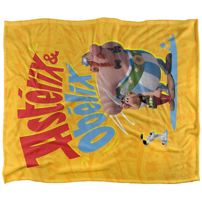 Multicoloured - Front - Asterix The Gauls Silky Supersoft Blanket