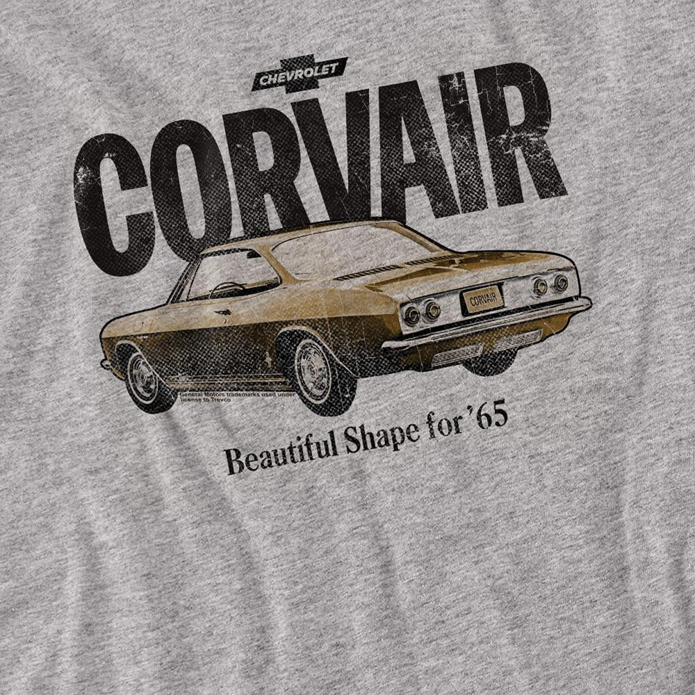 Athletic Heather - Side - Chevrolet Unisex Adult Retro Corvair Heather Long-Sleeved T-Shirt