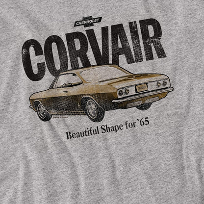 Athletic Heather - Side - Chevrolet Unisex Adult Retro Corvair Heather Long-Sleeved T-Shirt