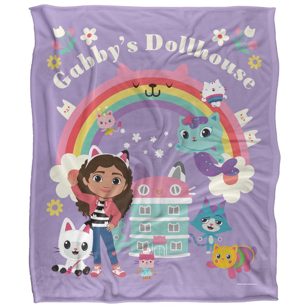 Multicoloured - Front - Gabby´s Dollhouse Silky Group Supersoft Blanket