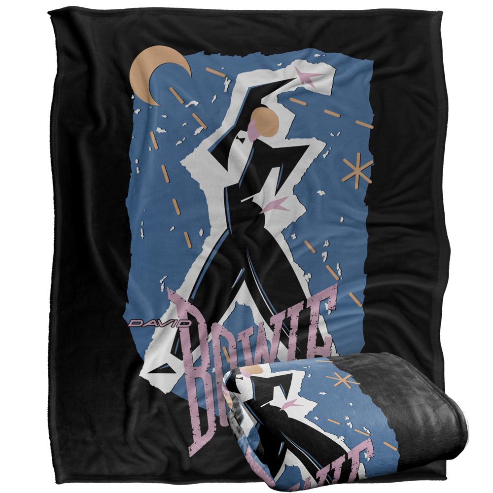 Multicoloured - Back - David Bowie Silky Guitar Gradient Supersoft Blanket