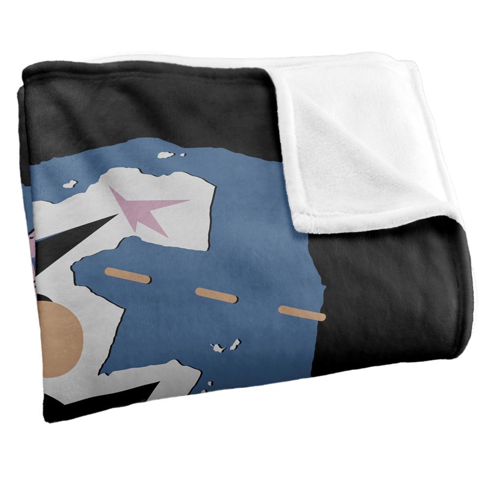 Multicoloured - Side - David Bowie Silky Guitar Gradient Supersoft Blanket
