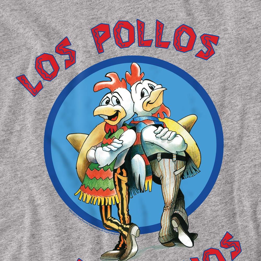 Athletic Heather - Side - Breaking Bad Unisex Adult Los Pollos Hermanos Heather Long-Sleeved T-Shirt