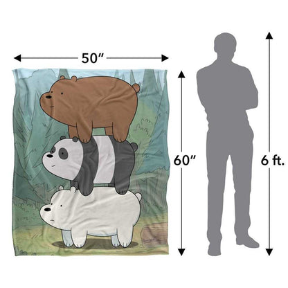 Multicoloured - Lifestyle - We Bare Bears Silky Stack Supersoft Blanket