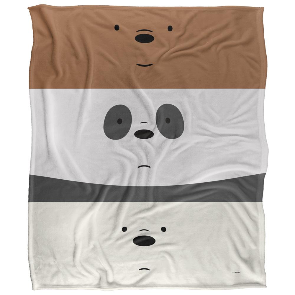 Multicoloured - Front - We Bare Bears Silky Stack Supersoft Blanket