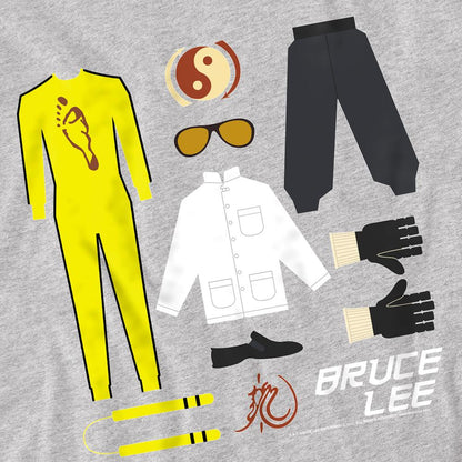 Athletic Heather - Side - Bruce Lee Unisex Adult Lee Gift Set Heather T-Shirt
