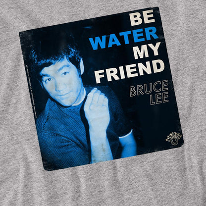 Athletic Heather - Side - Bruce Lee Unisex Adult Water Heather Long-Sleeved T-Shirt