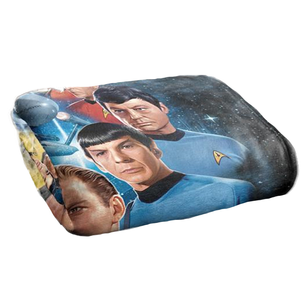 Multicoloured - Side - Star Trek Among the Stars Silky Supersoft Blanket