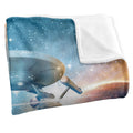 Blue-Multicoloured - Back - Star Trek Final Frontier Silky Supersoft Blanket