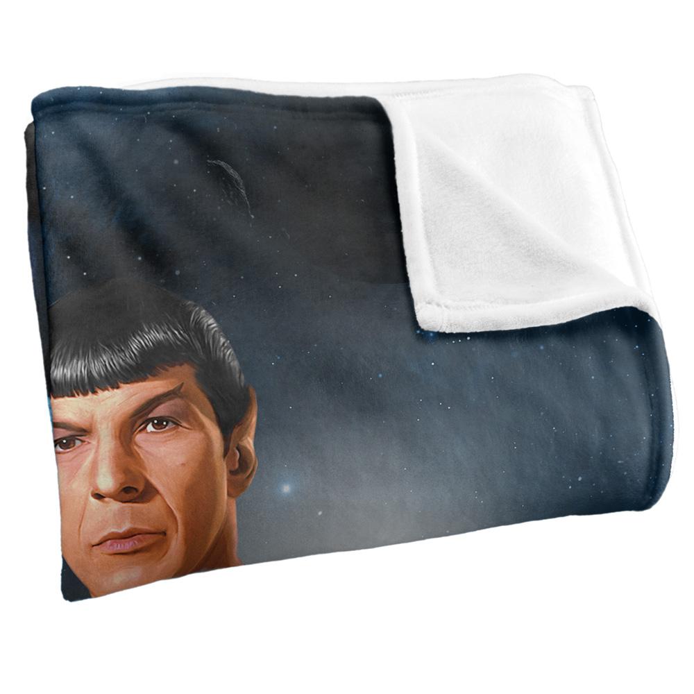 Black-Blue - Side - Star Trek Silky Spock Supersoft Blanket