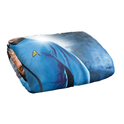 Black-Blue - Back - Star Trek Silky Spock Supersoft Blanket