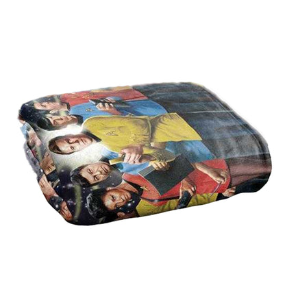 Multicoloured - Back - Star Trek Original Silky Crew Supersoft Blanket