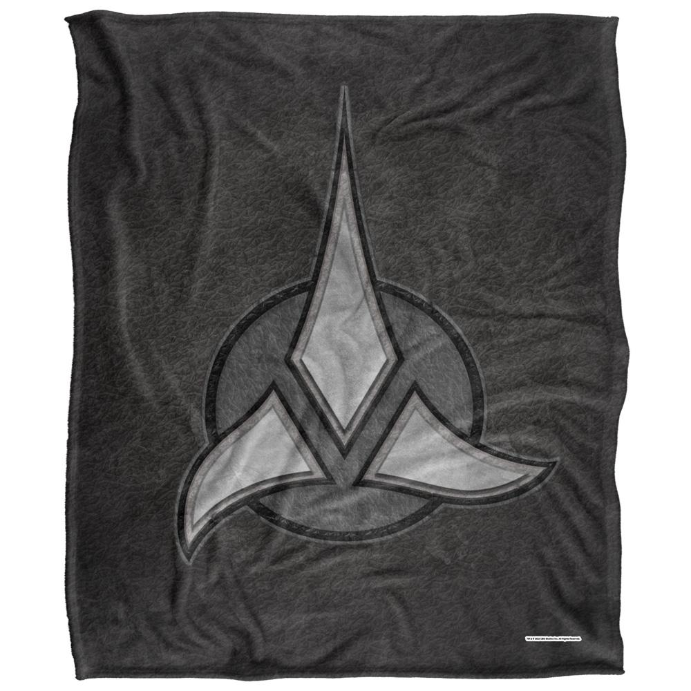 Grey-Black - Front - Star Trek Klingon Empire Silky Supersoft Blanket