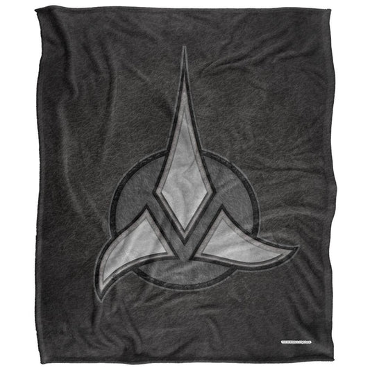 Grey-Black - Front - Star Trek Klingon Empire Silky Supersoft Blanket