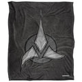 Grey-Black - Front - Star Trek Klingon Empire Silky Supersoft Blanket