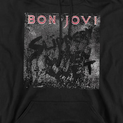 Black - Side - Bon Jovi Unisex Adult Slippery Cover Hoodie