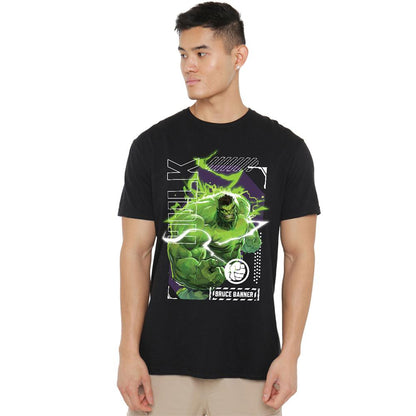 Black - Front - Marvel Rivals Unisex Adult Hulk Smash Bruce Banner T-Shirt