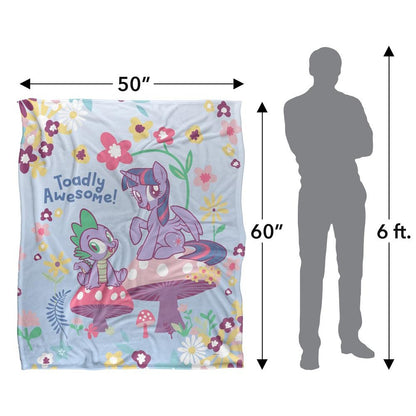 Multicoloured - Pack Shot - My Little Pony Toadly Awesome Silky Supersoft Blanket
