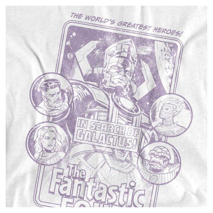 White - Side - Fantastic Four Unisex Adult In Search Of Galactus Long-Sleeved T-Shirt