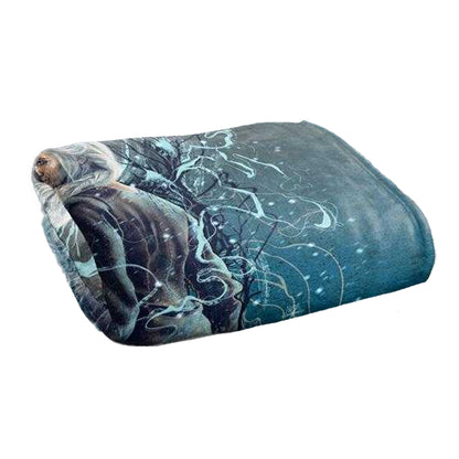 Multicoloured - Back - The Witcher Silky Airbrush Ciri Supersoft Blanket
