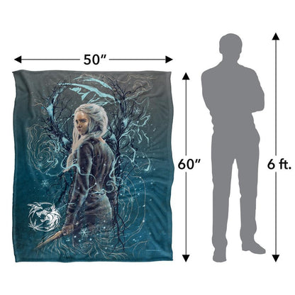 Multicoloured - Pack Shot - The Witcher Silky Airbrush Ciri Supersoft Blanket
