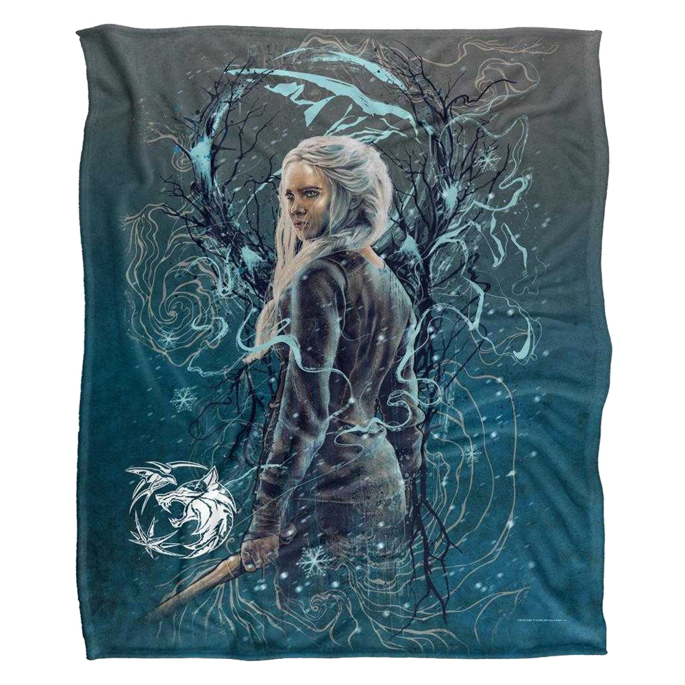 Multicoloured - Front - The Witcher Silky Airbrush Ciri Supersoft Blanket