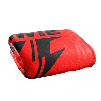 Red-Black - Back - David Bowie 75 Silky Logo Supersoft Blanket