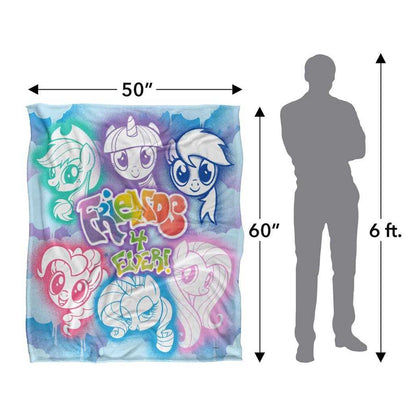 Multicoloured - Lifestyle - My Little Pony Friends 4 Ever Silky Supersoft Blanket