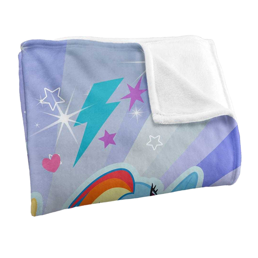 Multicoloured - Side - My Little Pony Silky Starry Sky Supersoft Blanket