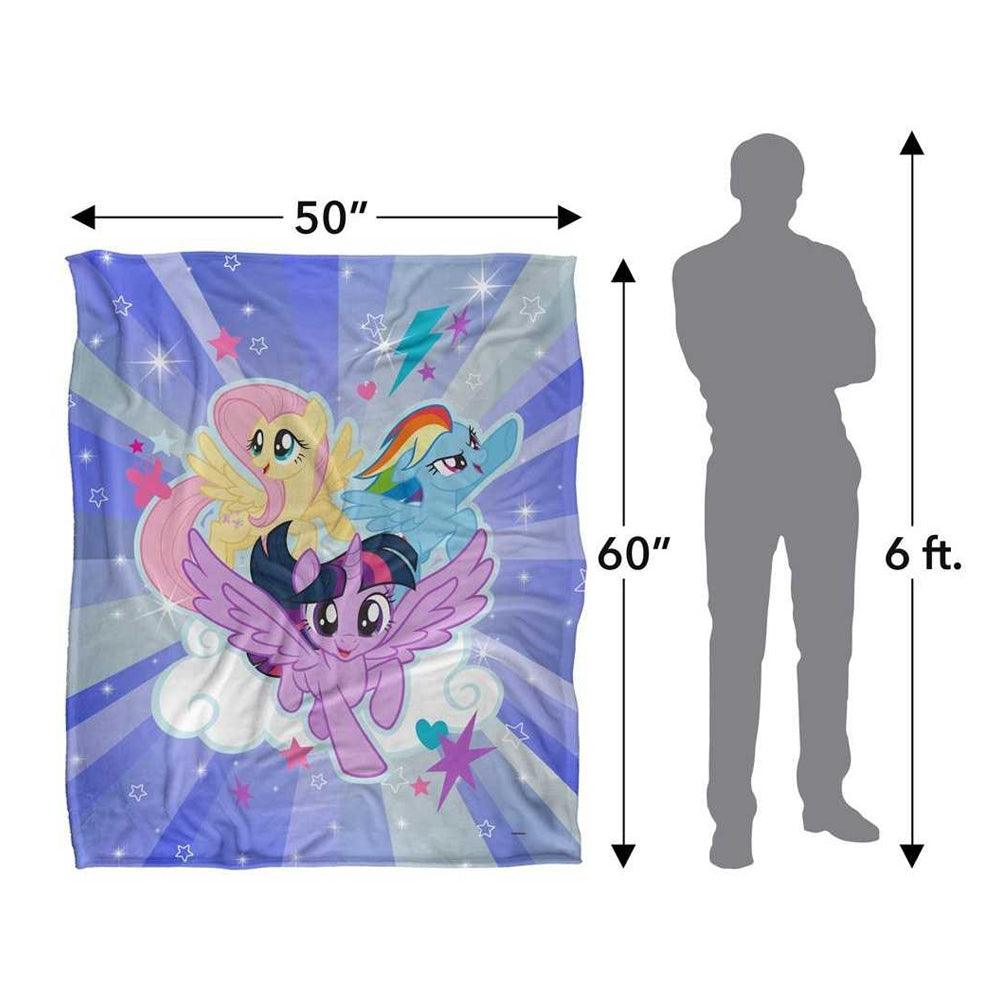 Multicoloured - Lifestyle - My Little Pony Silky Starry Sky Supersoft Blanket