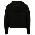 Black - Back - Disney Womens-Ladies Love Mickey Crop Hoodie