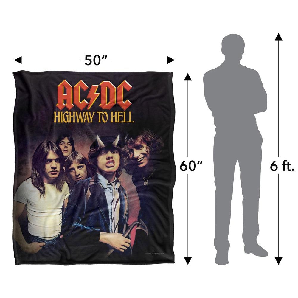 Multicoloured - Lifestyle - AC-DC Highway To Hell Silky Supersoft Blanket