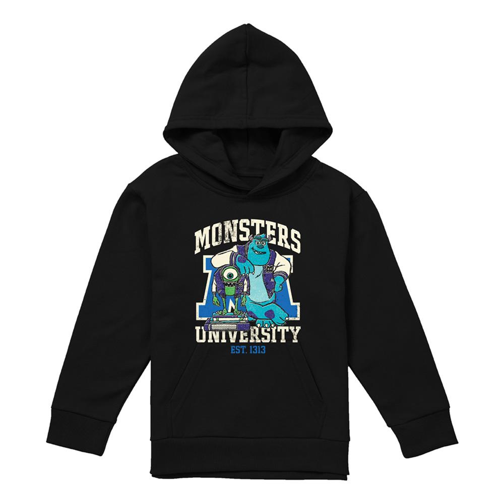 Athletic Heather - Lifestyle - Monsters University Childrens-Kids Mike & Sulley Collegic Heather Hoodie