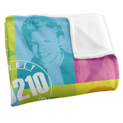 Multicoloured - Side - Beverly Hills Cop 90210 Silky Colour Block Supersoft Blanket