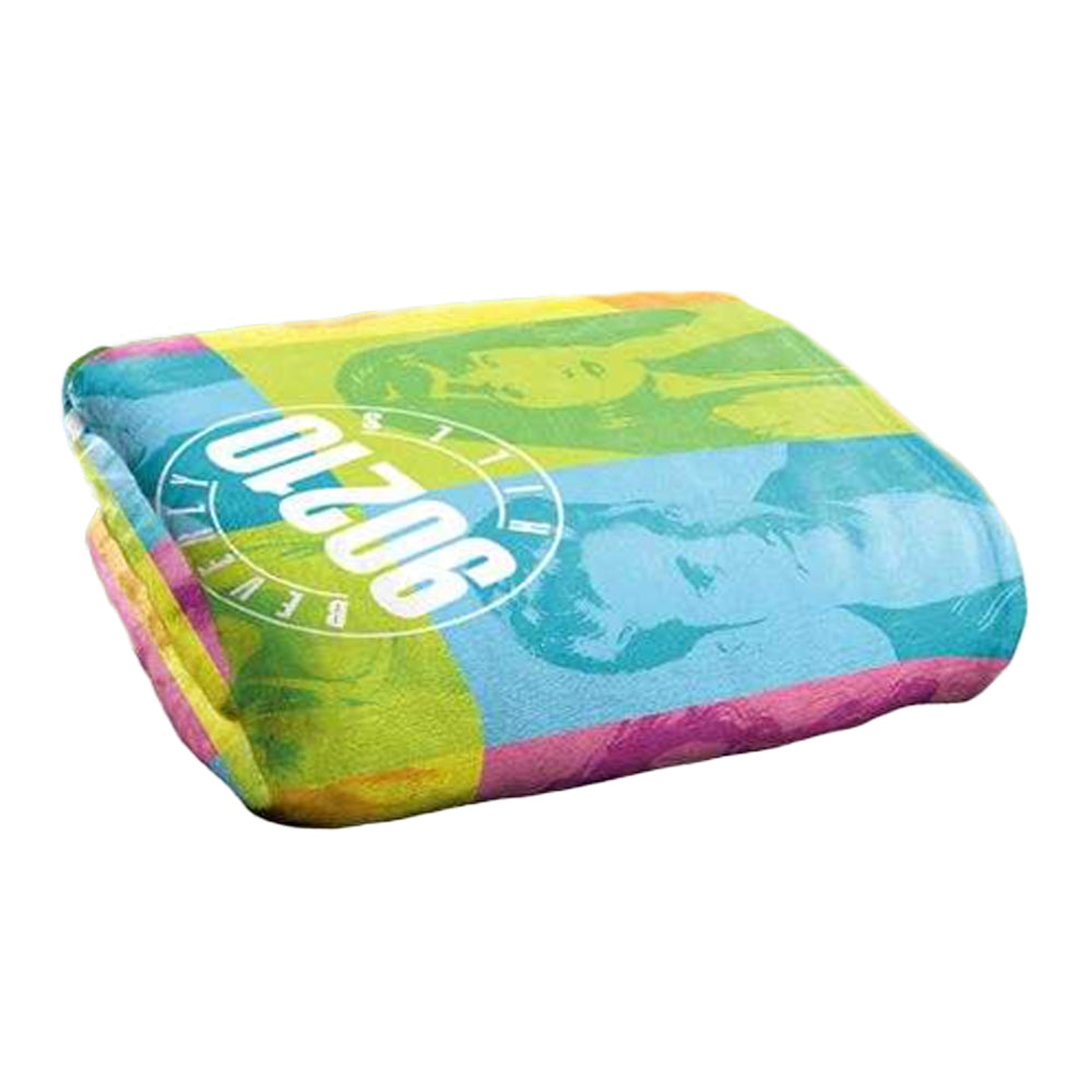 Multicoloured - Back - Beverly Hills Cop 90210 Silky Colour Block Supersoft Blanket
