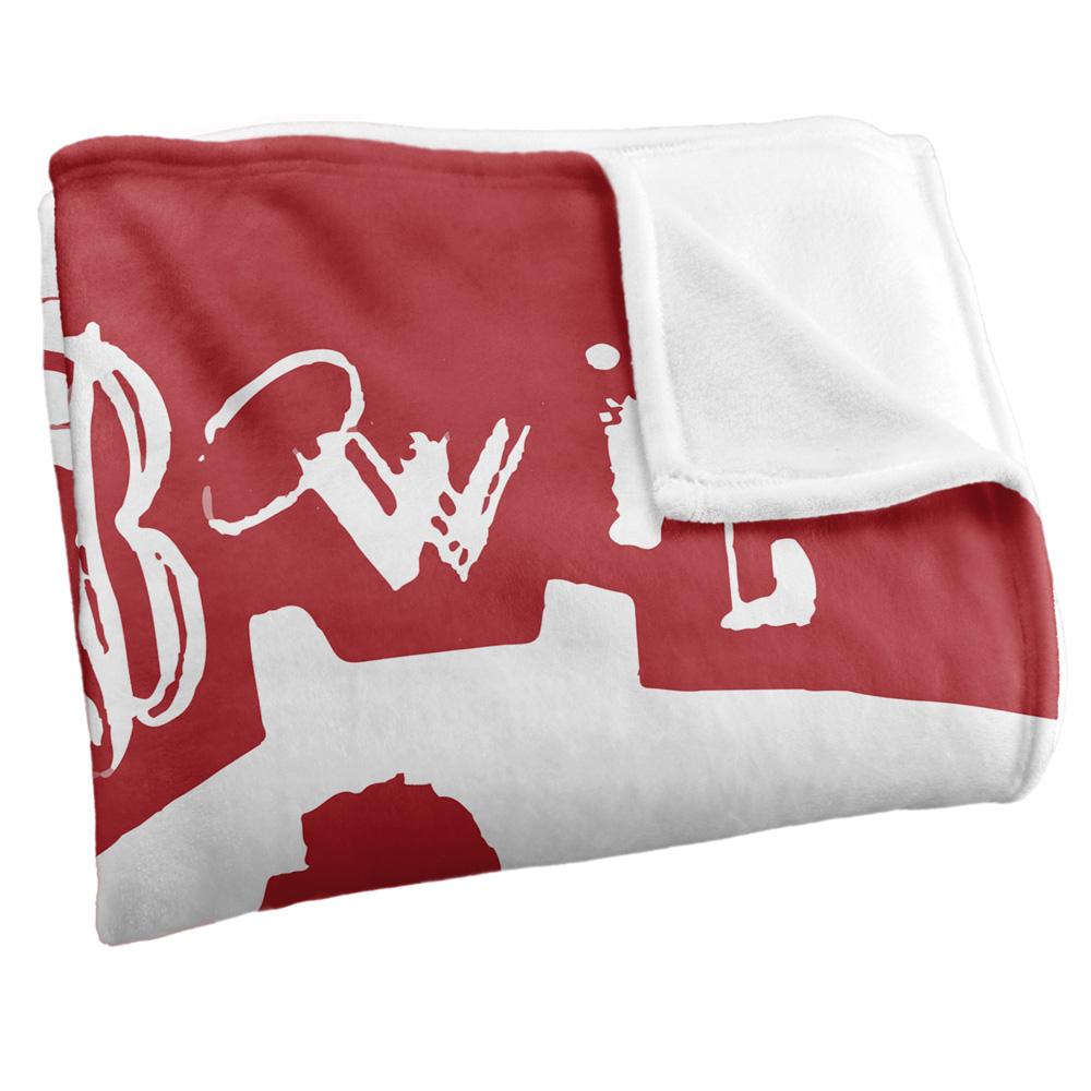 Red-White - Side - David Bowie The Glass Spider Tour Silky Supersoft Blanket