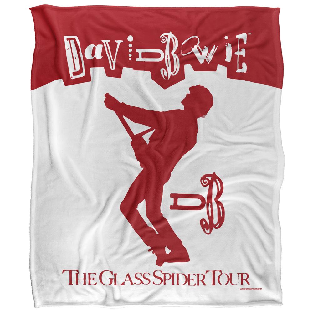 Red-White - Front - David Bowie The Glass Spider Tour Silky Supersoft Blanket