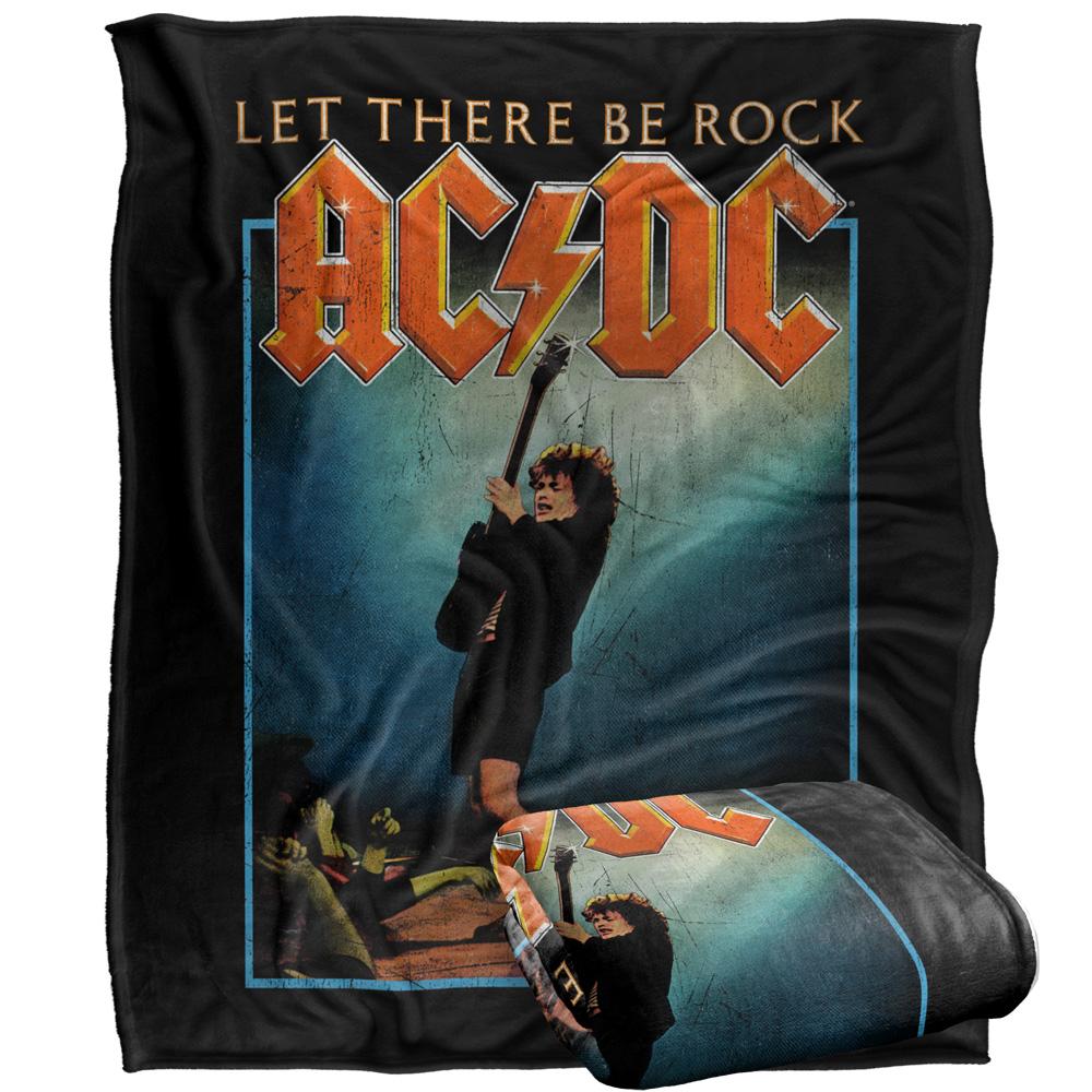 Multicoloured - Back - AC-DC Let There Be Rock Silky Supersoft Blanket
